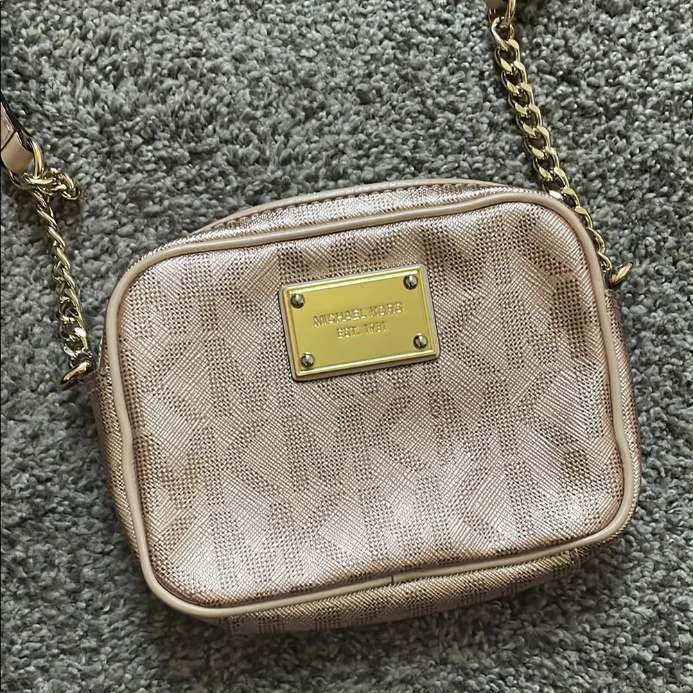 Michael Kors Rose Gold Crossbody Bag - Picture 2 of 4